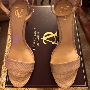 Vince Camuto Signature Jiro Snakeskin Stilettos 10